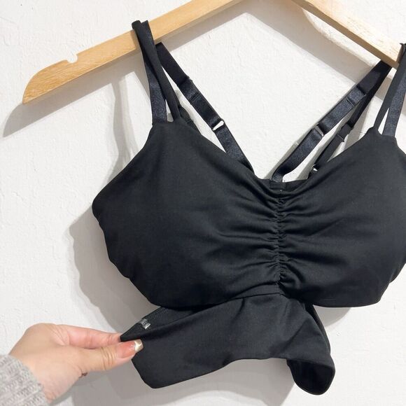 Handful Black Bound and Determined Adjustable Straps Women's Sports Bra Size S - Picture 1 of 8